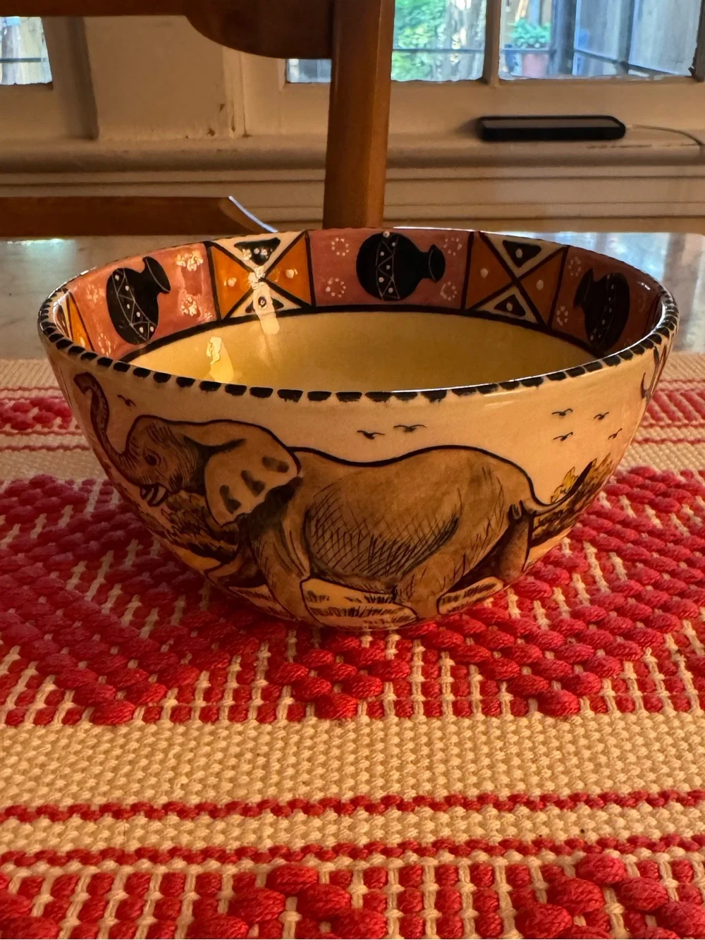 Intu art penzo handpainted bowl, new